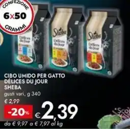 Bennet Cibo umido per gatto délices du jour SHEBA offerta