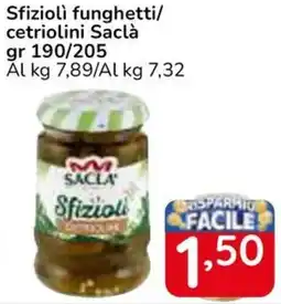Famila Superstore Sfiziolì funghetti/ cetriolini Saclà offerta