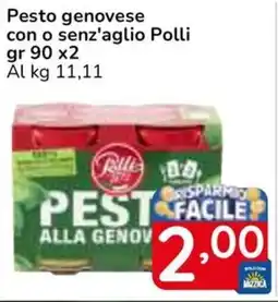 Famila Superstore Pesto genovese con o senz'aglio Polli offerta