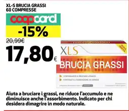 Coop XL-S BRUCIA GRASSI 60 COMPRESSE offerta