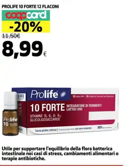 Coop Prolife 10 forte 12 flaconi offerta