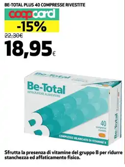 Coop Be-total plus 40 compresse rivestite offerta