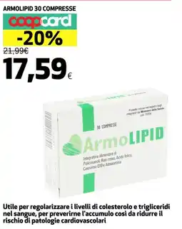 Coop Armolipid 30 compresse offerta