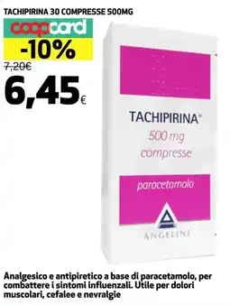 Coop TACHIPIRINA 30 COMPRESSE 500MG offerta