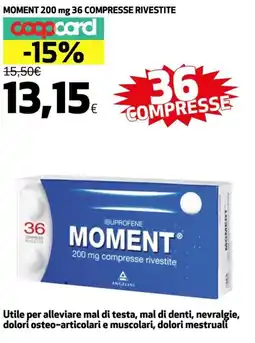 Coop Moment 200 mg 36 compresse rivestite offerta