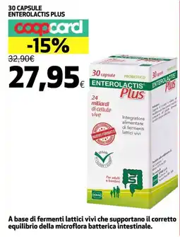 Coop 30 capsule enterolactis plus offerta