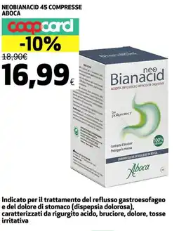 Coop Neobianacid 45 compresse ABOCA offerta