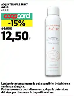 Coop Acqua termale spray AVENE offerta