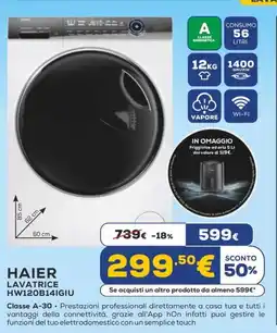 Euronics HAIER LAVATRICE HW120B14IGIU offerta