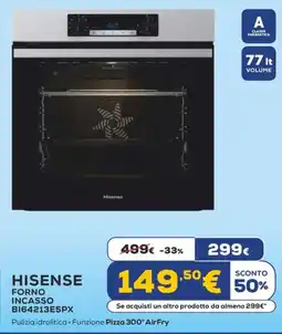 Euronics HISENSE FORNO INCASSO BI64213E5PX offerta