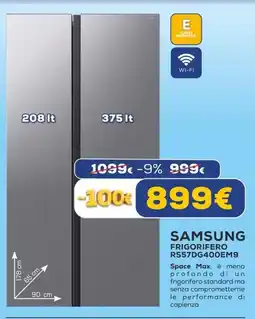 Euronics SAMSUNG FRIGORIFERO RS57DG400EM9 offerta