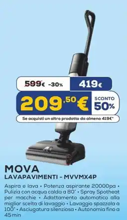 Euronics MOVA LAVAPAVIMENTI - MVVMX4P offerta