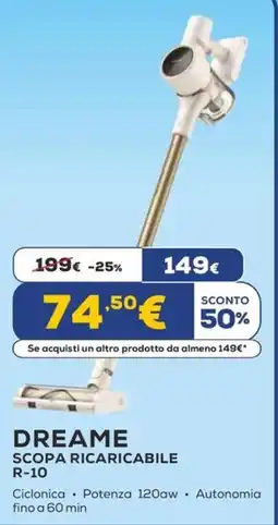 Euronics DREAME SCOPA RICARICABILE R-10 offerta