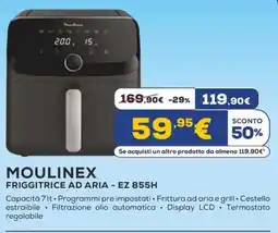 Euronics MOULINEX FRIGGITRICE AD ARIA - EZ 855H offerta