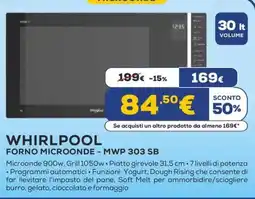 Euronics WHIRLPOOL FORNO MICROONDE - MWP 303 SB offerta