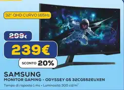 Euronics SAMSUNG MONITOR GAMING - ODYSSEY G5 32CG552EUXEN offerta
