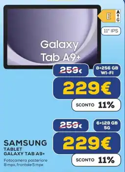 Euronics SAMSUNG TABLET GALAXY TAB A9+ offerta