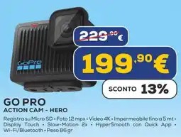 Euronics GO PRO ACTION CAM - HERO offerta