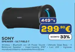 Euronics SONY SPEAKER - ULT FIELD 7 offerta