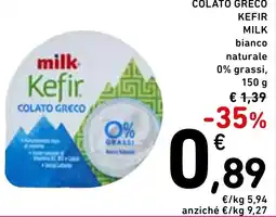 Spazio Conad Colato greco KEFIR MILK offerta