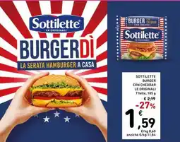 Spazio Conad Sottilette burger con cheddar le originali offerta