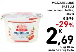 Spazio Conad Mozzarelline SABELLI offerta