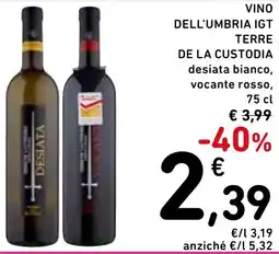 Spazio Conad Vino dell'umbria igt terre de la custodia offerta