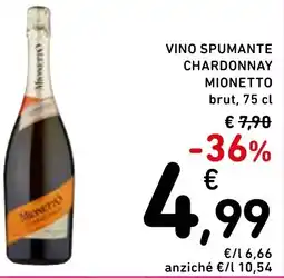 Spazio Conad Vino spumante chardonnay MIONETTO offerta