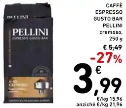 Spazio Conad Caffè espresso gusto bar PELLINI offerta