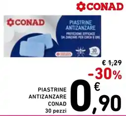 Spazio Conad Piastrine antizanzare CONAD offerta