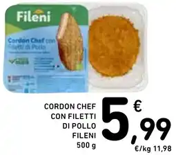 Spazio Conad Cordon chef con filetti di pollo fileni offerta