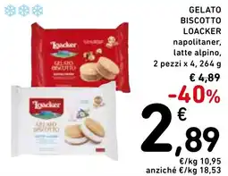 Spazio Conad Gelato biscotto loacker offerta