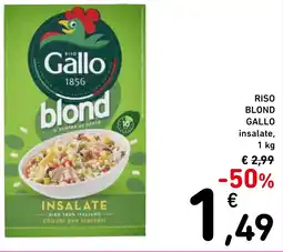 Spazio Conad Riso blond GALLO offerta