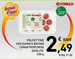 Spazio Conad Polpettine con suino e bovino conad percorso qualita offerta