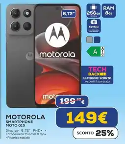 Euronics MOTOROLA SMARTPHONE MOTO G15 offerta