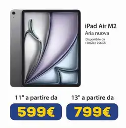 Euronics iPad Air M2 offerta