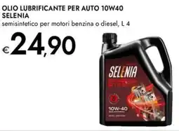 Bennet Olio lubrificante per auto 10W40 SELENIA offerta