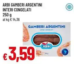 Famila Arbi gamberi argentini interi congelati offerta