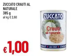 Famila Zuccato crauti al naturale offerta