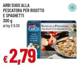 Famila Arbi sugo alla pescatora per risotto e spaghetti offerta