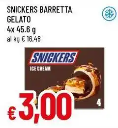Famila Snickers barretta gelato offerta