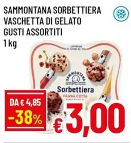 Famila Sammontana sorbettiera vaschetta di gelato gusti assortiti offerta