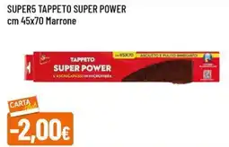 Famila Super5 tappeto super power cm 45x70 marrone offerta