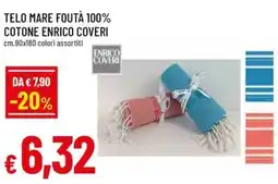 Famila Telo mare foutà 100% cotone ENRICO COVERI offerta