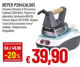 Famila BEPER P204CAL001 Sistema Stirante A Pressione offerta