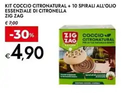 Bennet Kit coccio citronatural + 10 spirali all'olio essenziale di citronella ZIG ZAG offerta