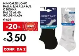 Bennet Minicalze uomo dalla s/m alla m/l o donna DAL 35 AL 40 GOLDEN LADY offerta