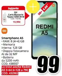 MediaWorld mi Smartphone A5 offerta