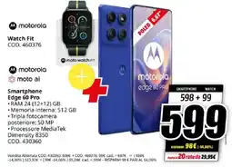 MediaWorld motorola Watch Fit+Smartphone Edge 60 Pro offerta