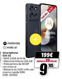 MediaWorld motorola Smartphone G56 5G offerta